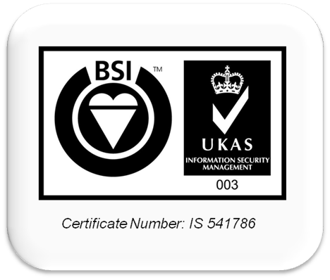 Accredited to ISO27001